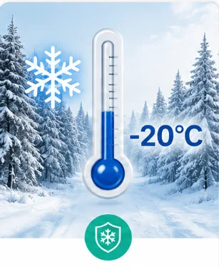 HOLTOP CFA darbība zemā temperatūrā līdz -20 °C