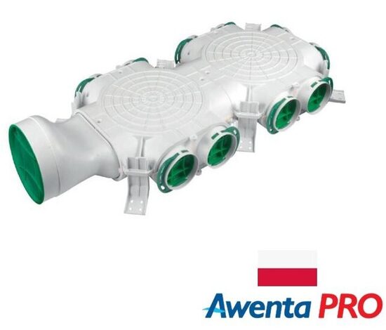 Sadales kolektors ventilācijas sistēmām. 10xDN75 / pieslēgums DN160