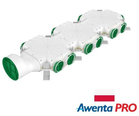 Sadales kolektors ventilācijas sistēmām. 14xDN75 / pieslēgums DN160