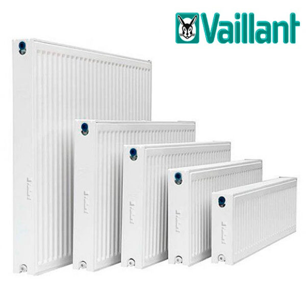 Tērauda radiators Vaillant 22K 500 x 1800mm ar sānu savienojumu